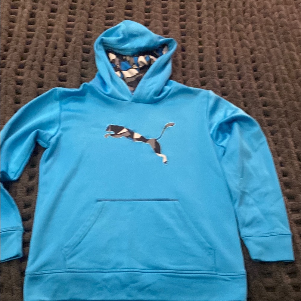 Puma Blue Kids Hoodie